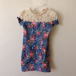 Pearl floral dress